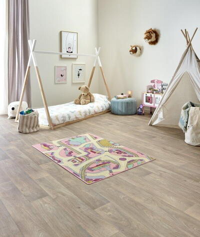 Gulvtæppe - Playtime Pink Sand