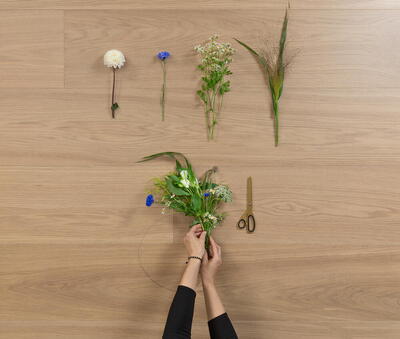 Bjelin hærdet eg, LOSHULT bred planke, lys matlak