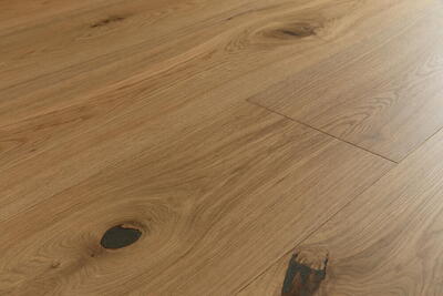 Bjelin hærdet eg, JULARP bred planke, naturel matlak 