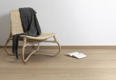 Bjelin hærdet eg, STRANDBADEN bred planke, grå hårdvoks-olie 