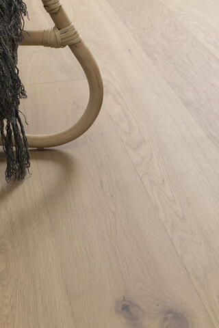 Bjelin hærdet eg, STRANDBADEN bred planke, grå hårdvoks-olie 