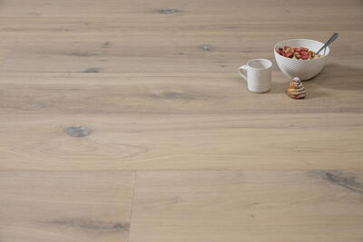 Bjelin hærdet eg, ELESTORP bred planke, hvid hårdvoks-olie 