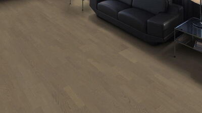 Haro parketgulv - Eg grafit grå Trend børstet n+