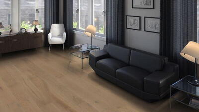 Stavparket planke Maxim - Eg sandgrå Sauvage børstet n+ 