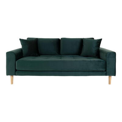 Lido 2,5 Personers Sofa - Sofa i mørkeblåt velour 