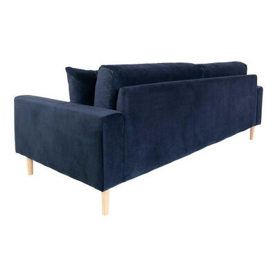 Lido 3 Personers Sofa - Sofa i mørkeblåt velour 