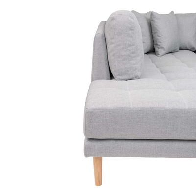 Lido U-Sofa Åben Ende - U-sofa højrevendt i lysegrå 