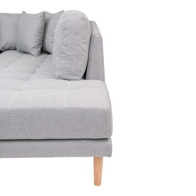 Lido U-Sofa Åben Ende - U-sofa venstrevendt i lysegrå 