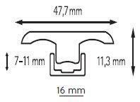 BerryAlloc, Farvematchende T-profil 200 cm.