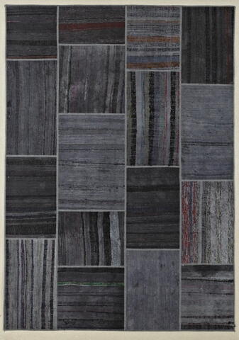 Kelim Patchwork - Dark Grey - REST 160X230
