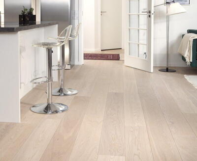 Dane-Wood Eg Prima plank 240 mm. hvid olie