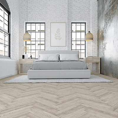 Wiking Q-loc Woodura Eg sildeben - Hvid hårdvoksolie 