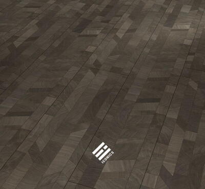 Parador Modular One - Cross Cut black Porestruktur Iconics, Plankeoptik