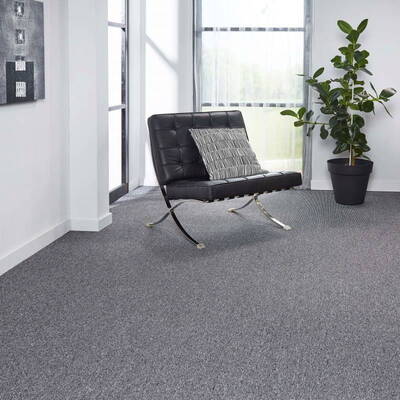 Monaco - 4728 Antracit, Boucle gulvtæppe 