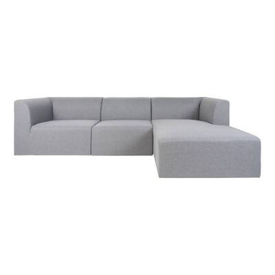 Alba Lounge Sofa lysegrå - højrevendt 
