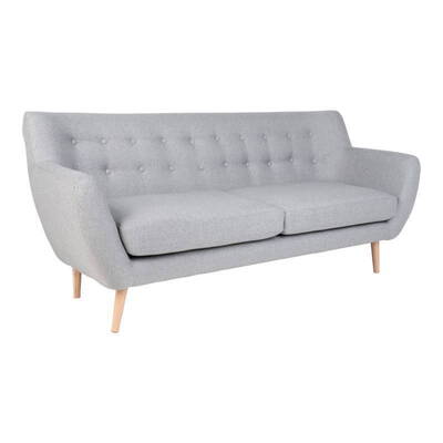 Monte Sofa i lysegrå 3 pers. 