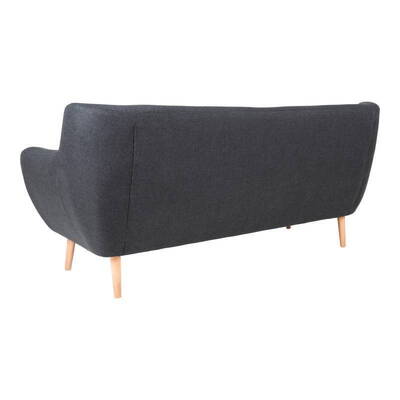 Monte Sofa i mørkgrå 3 pers. 