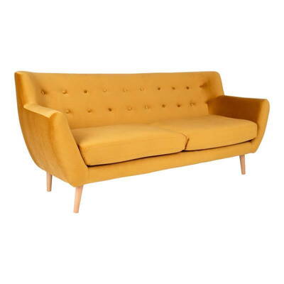 Monte Sofa i sennepsgul 3 pers. 