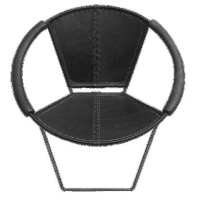 Melissa Lounge stol, sort læder