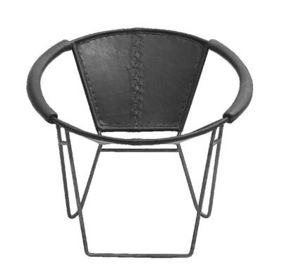 Melissa Lounge stol, sort læder