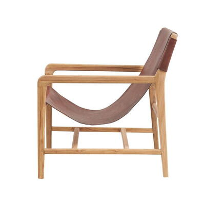 Charleston Lounge stol, Mocca læder