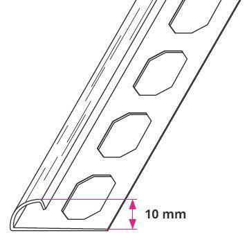 Klinkeprofiler, Kvartrund afslutning - u/huller