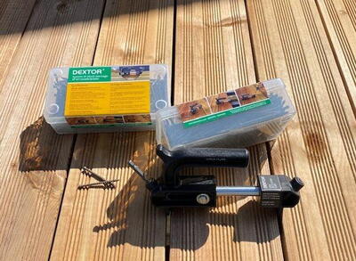 DEXTOR 350 stk. C5 Terrasseskruer + DEXTOR Terrasse Skrue-Guide