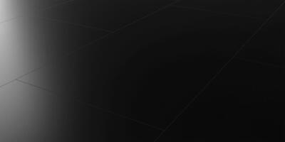 LVT vinylklik - SPC, DU190 Uni Sort højglans flise 