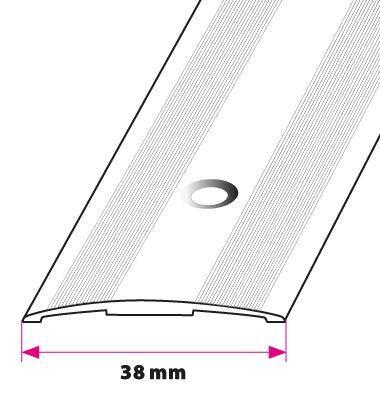 38 mm Buet overgang Mat Alu