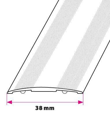 38 mm Buet overgang Mat Alu