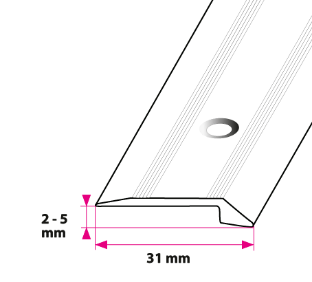 2-5 mm overgang m/næb Guld