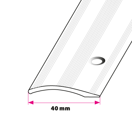 40 mm Buet overgang Guld