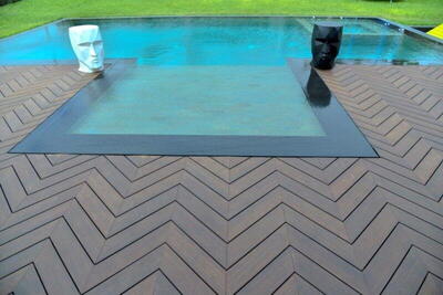 Bambus x-treme® - Chevron sildeben terrasseplanker