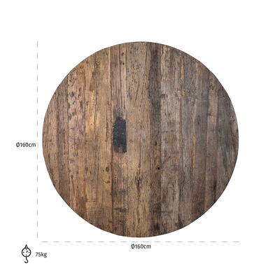 Spisebord Bordplade Bodhi 160ø