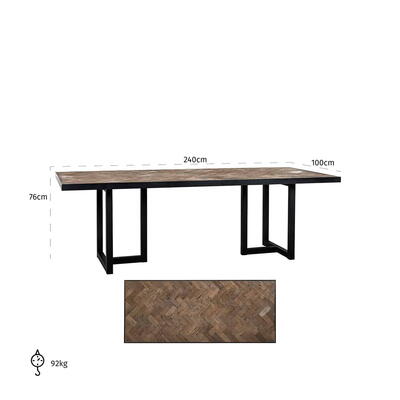 Spisebord Herringbone 240