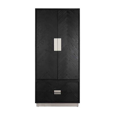 Garderobeskab Blackbone Sølv 2-Døre 2-skuffer