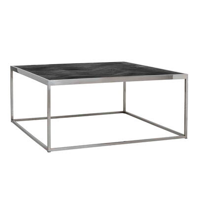 Sofabord Blackbone sølv 90x90 cm.