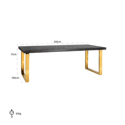Spisebord Blackbone Gold 220
