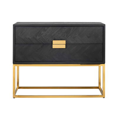 Kommode Blackbone Gold 2-skuffer