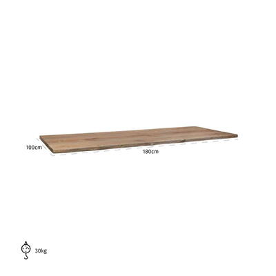 Spisebord Bordplade Normandy 180