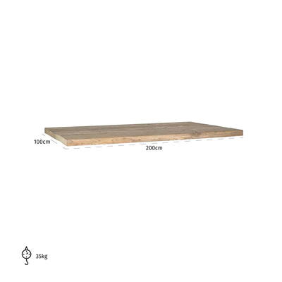 Spisebord Bordplade Normandy 200