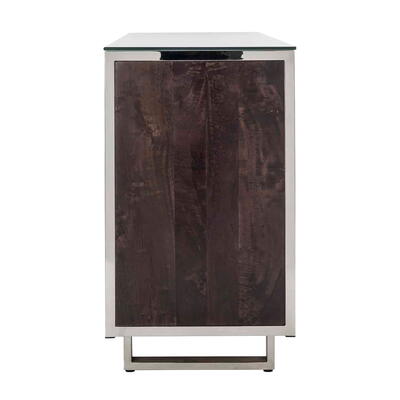 Skænk Kensington, 2-døre 3-skuffer inkl. glas