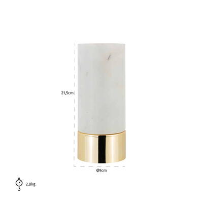 Lysestage Morley Marble, stor