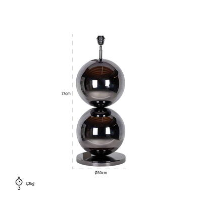 Bordlampe bobbie sort nikkel