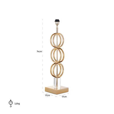 Bordlampe Kayla guld