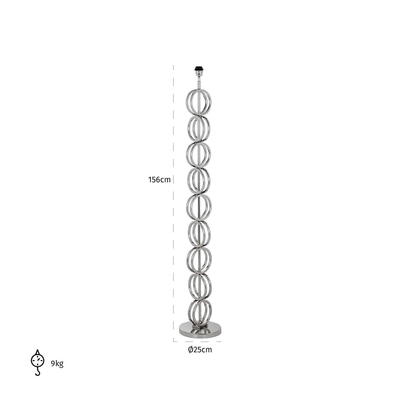 Gulvlampe bliss sølv