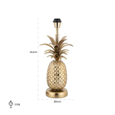 Bordlampe colada ananas guld