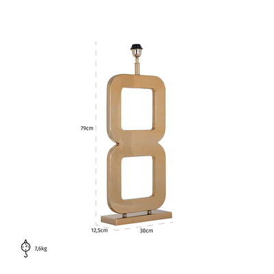 Bordlampe annon guld