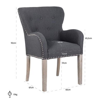 Stol Ivy, brandhæmmende