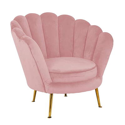 Lænestol Perla Pink Velvet